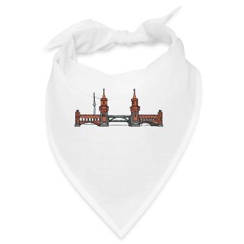 Oberbaumbrücke BERLIN - Bandana - Weiß - Vorne
