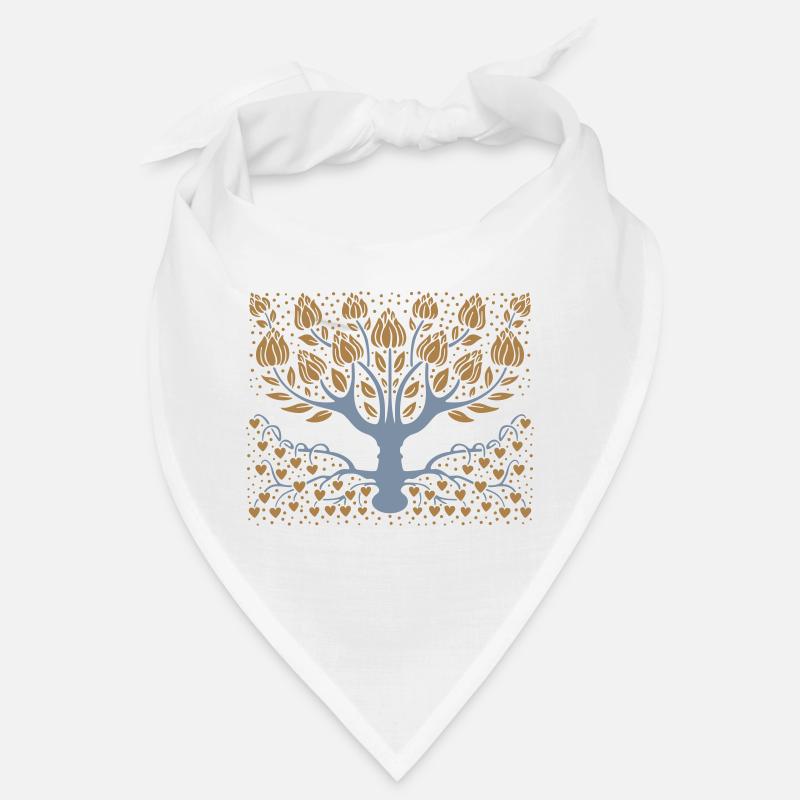 Fantastischer Baum - Bandana - Weiß