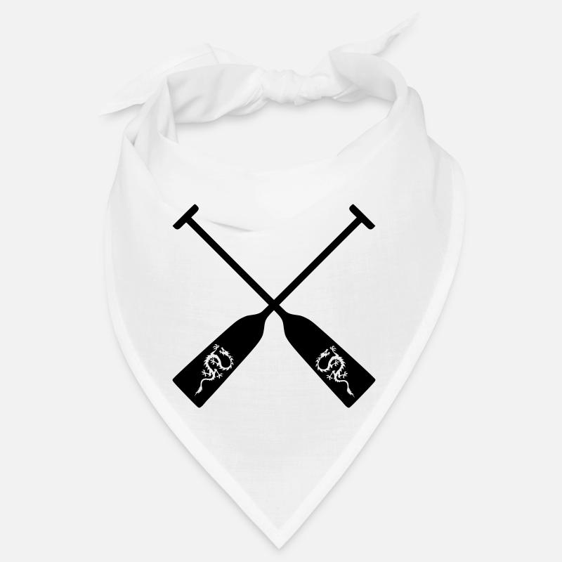 Dragon Boat Paddle pour tous les pilotes de bateau-dragon - Bandana - blanc
