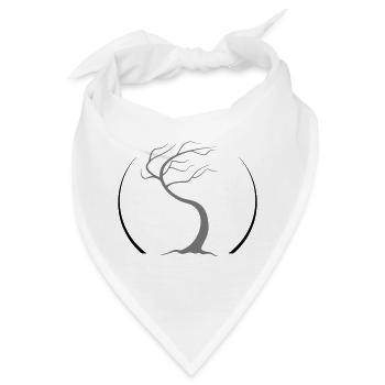 tao zen Baum - Bandana - Weiß - Vorne