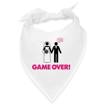 Spiel beendet. Ich bin verheiratet. - Bandana - Weiß - Vorne
