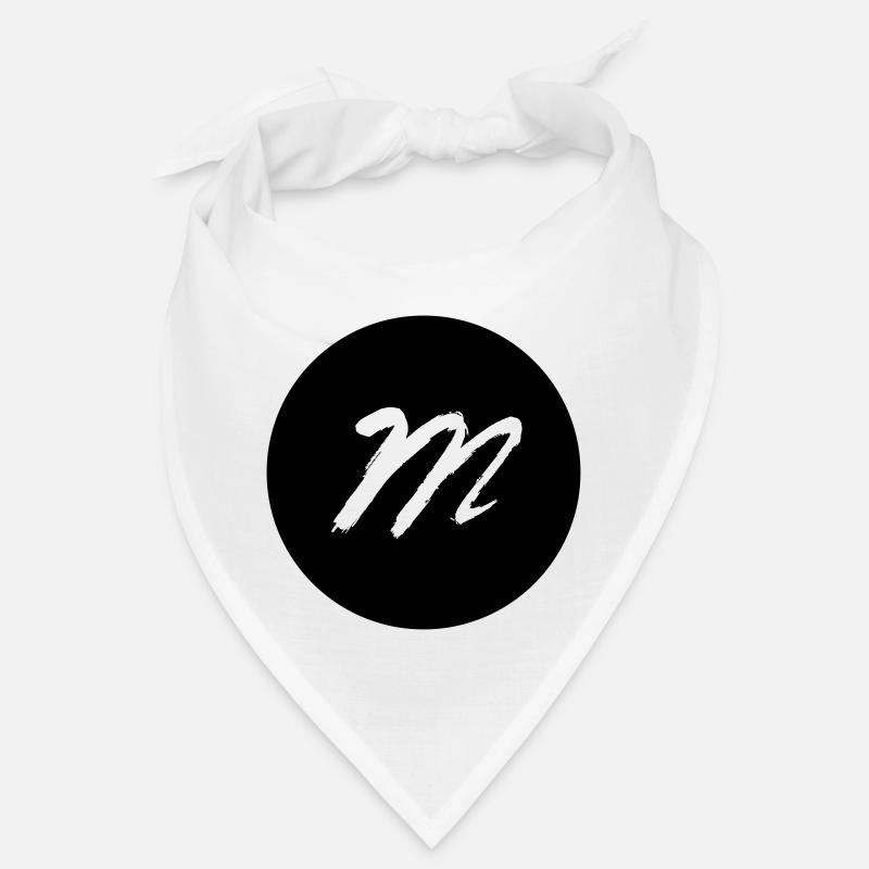 m dans un noir de cercle Bandana