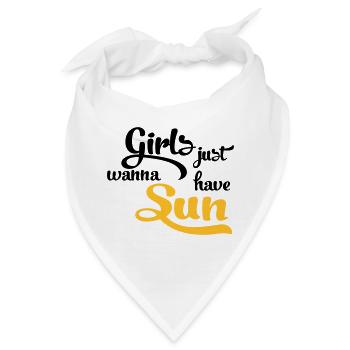 Sonne - Bandana - Weiß - Vorne