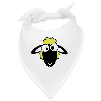 sheep color - Bandana - Weiß - Vorne