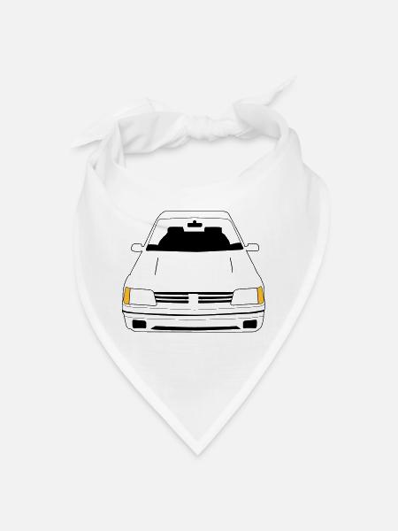 205 de Face - Bandana - blanc