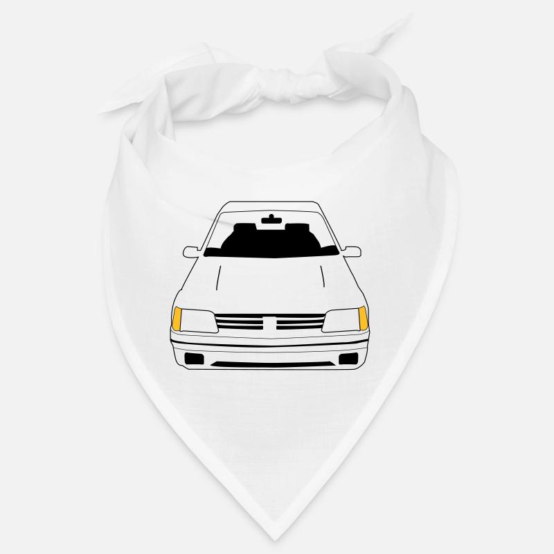 205 de Face - Bandana - blanc