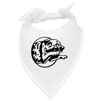 springen ein ba - Bandana - Weiß - Vorne