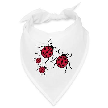 paar liebe paerchen 2 kinder babys mama junge maed - Bandana - Weiß - Vorne