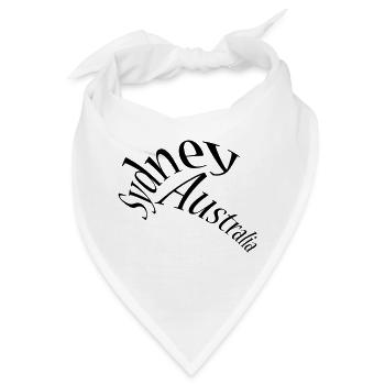 Sydney - Australia - Bandana - Weiß - Vorne