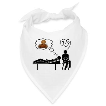 Currywurst therapierbar - Bandana - Weiß - Vorne