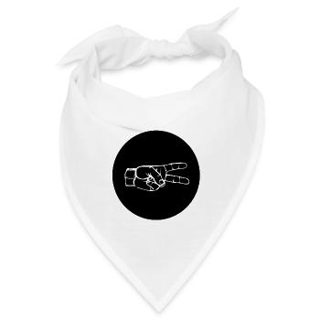 SCHERE (b) - Bandana - Weiß - Vorne