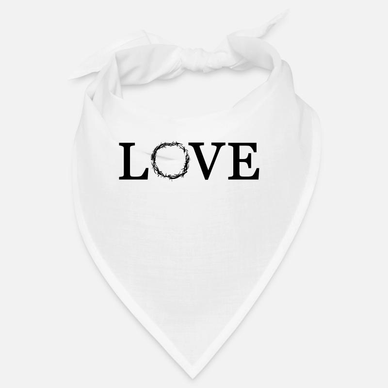 L'amour - Bandana - blanc