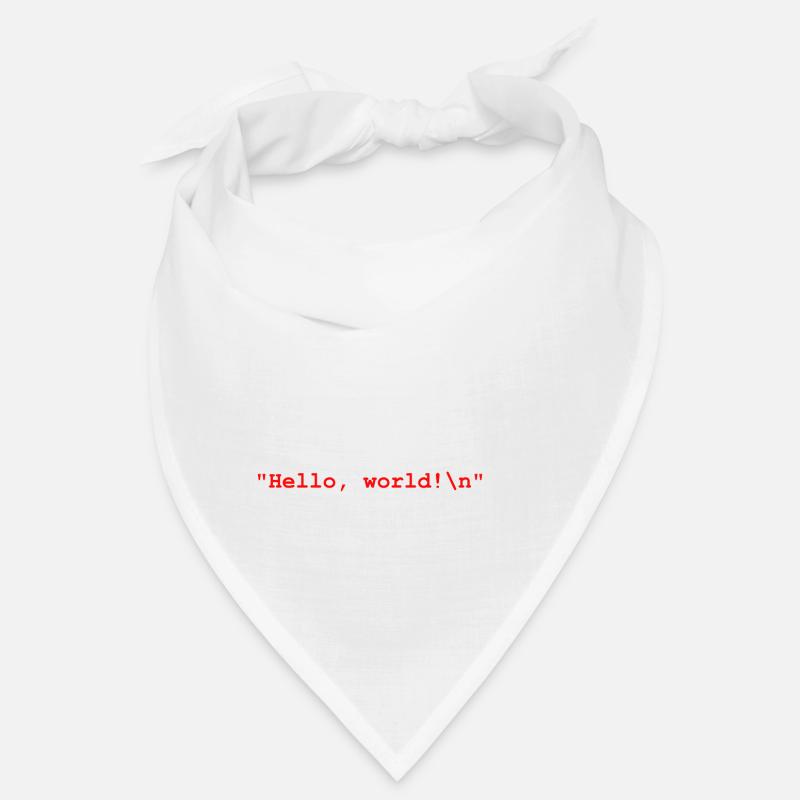 Hello World C++ Entwickler Programm Geschenk Bandana