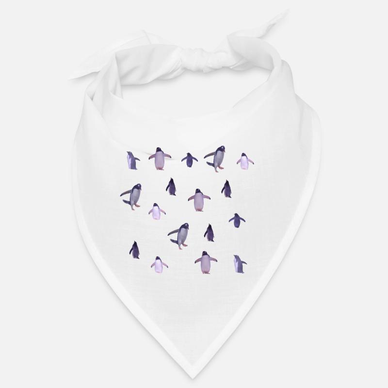 Pinguine - Bandana - Weiß
