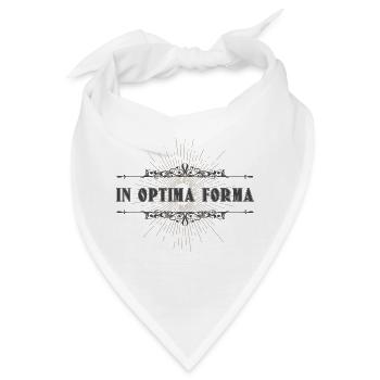 In bestem Zustand, einwandfrei Spruch Latein - Bandana - Weiß - Vorne