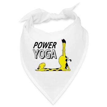 Power Yoga Giraffe - Kerze (Vektor) - Bandana - Weiß - Vorne