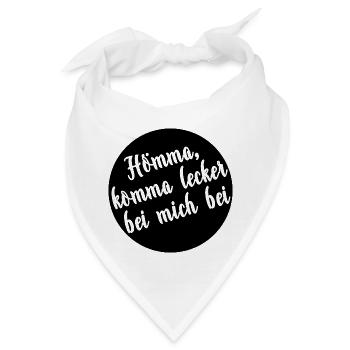 Hömma komma lecker bei mich bei (b) - Bandana - Weiß - Vorne