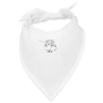 Schneeleopard - Bandana - Weiß - Vorne