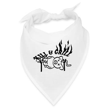 Kill And Grill Pig - Bandana - Weiß - Vorne