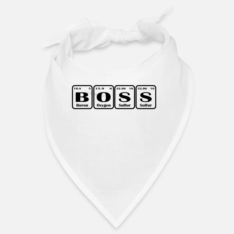 Boss Chemische Elemente Chef Nerd Geschenk idee Bandana