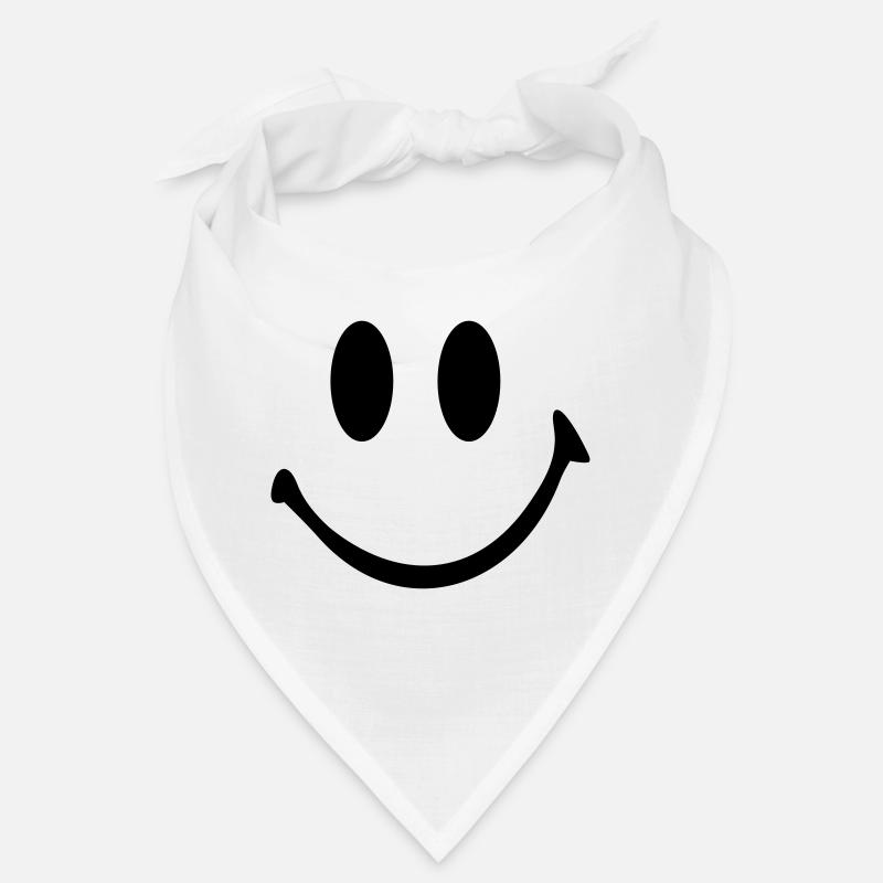 Smiley - Bandana - Weiß