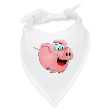 Rennschwein - Bandana - Weiß - Vorne