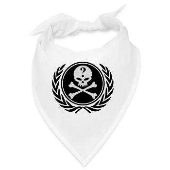 anonymous skull - Bandana - Weiß - Vorne