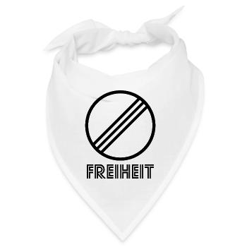 Unbegrenzte Geschwindigkeit Freiheit (b) - Bandana - Weiß - Vorne