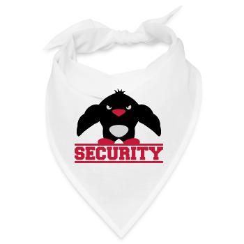 Security Muscle Penguin - Bandana - Weiß - Vorne