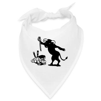 stierkampf schwarzer humor zynisch stier matador - Bandana - Weiß - Vorne