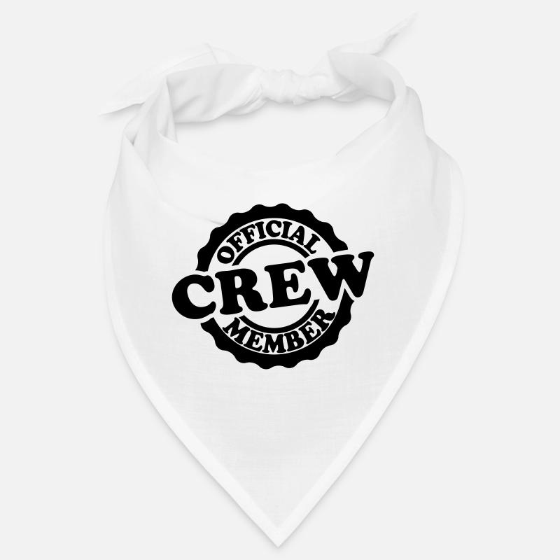 Cooler Official Crew Member Stamp (Cachet du membre de texte officiel de l’équipage Cooler) Bandana