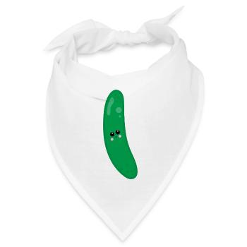 Gurke - Bandana - Weiß - Vorne
