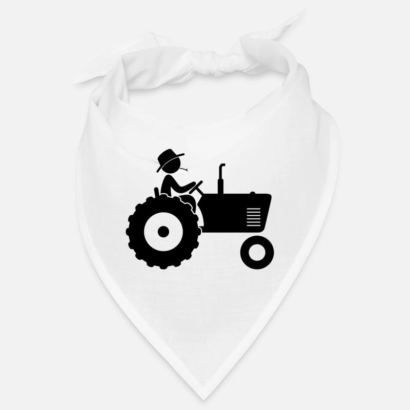 Bauer auf Traktor Bandana