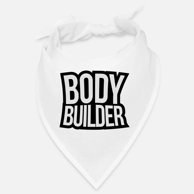 Bodybuilder text - Bandana - Weiß