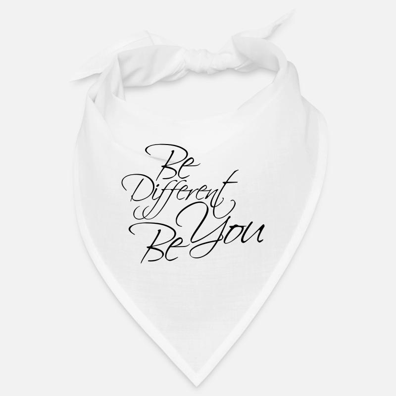 Be Different Be You Design - Bandana - Weiß