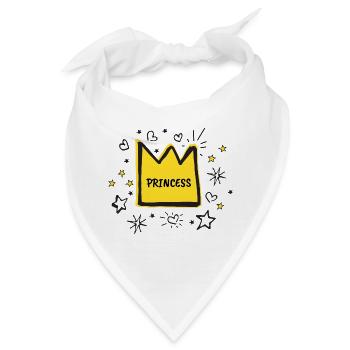 Prinzessin - Bandana - Weiß - Vorne