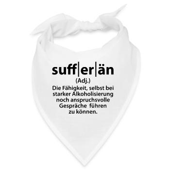 Definition: sufferän - Bandana - Weiß - Vorne