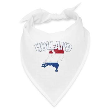 Holland Niederlande - Bandana - Weiß - Vorne