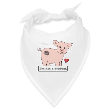 Ich bin kein Produkt (coloured) - Bandana - Weiß - Vorne