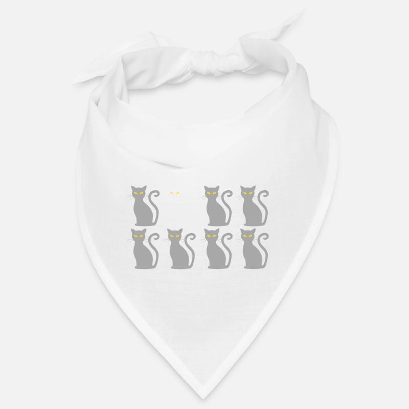Sei anders als Katze dargestellt - Bandana - Weiß