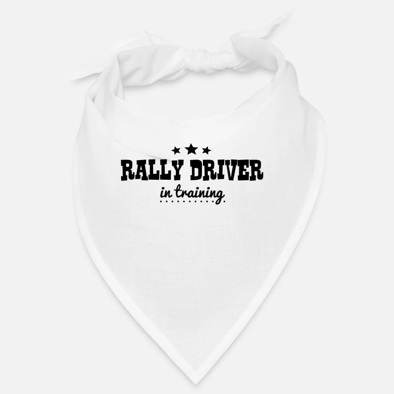 rally driver in training - Bandana - white