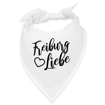 Freiburg Liebe - Bandana - Weiß - Vorne