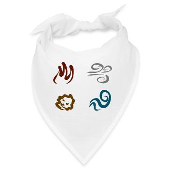 Four Elements - Bandana - Weiß - Vorne