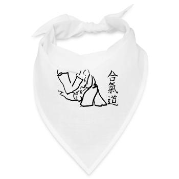aikido - Bandana - Weiß - Vorne