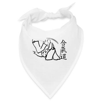 aikido - Bandana - Weiß - Vorne