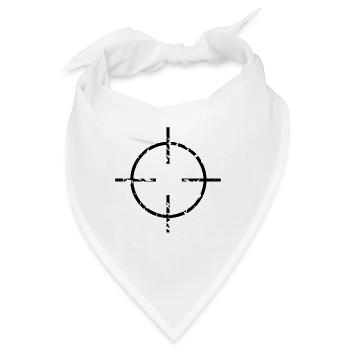 Zielscheibe - Bandana - Weiß - Vorne