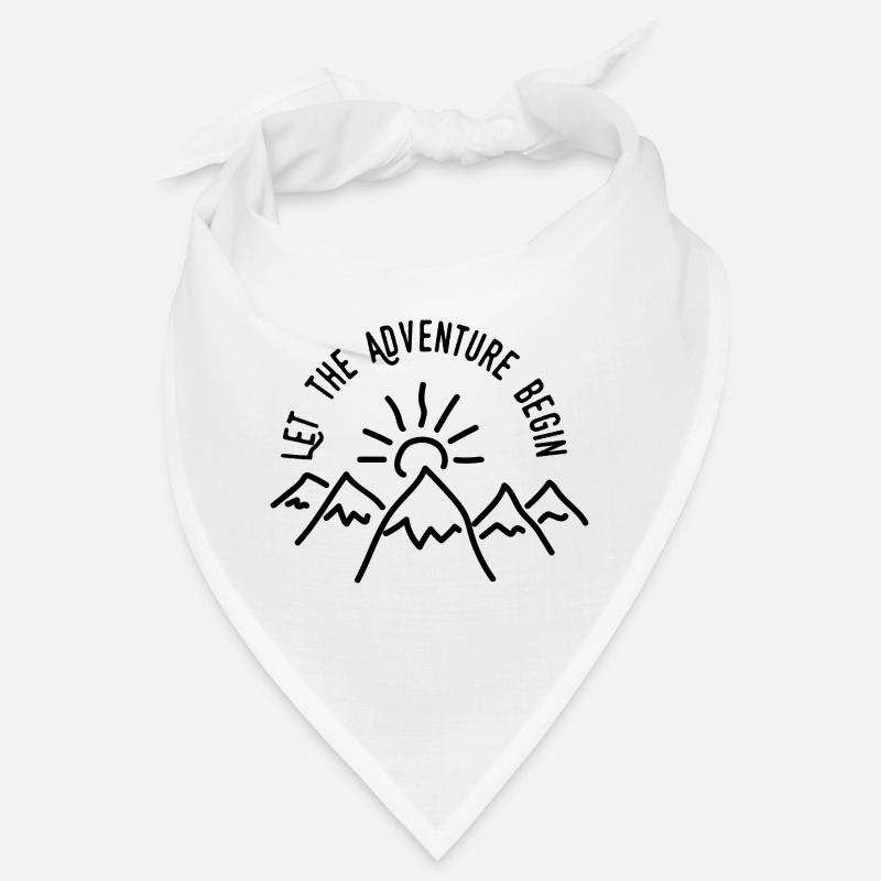 AD Let the Adventure Begin - Bandana - blanc