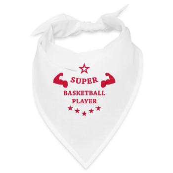 Basketball - Basket Ball - Game - Sport - Player - Bandana - Weiß - Vorne