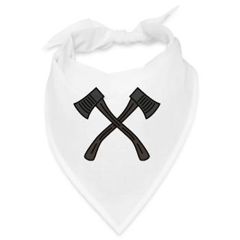 Axt - Bandana - Weiß - Vorne