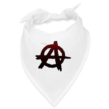 Anarchy Anarchie Anarchia Anarquía Анархія Fowdo - Bandana - Weiß - Vorne